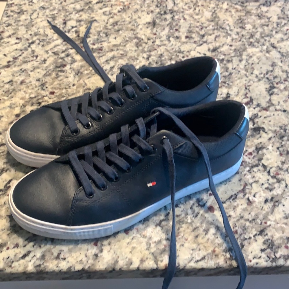 Like new, my child wore once for family photos. Stiff stiff.